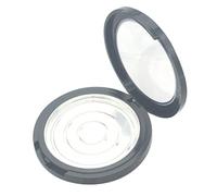 12g Women Cosmetic Pressed Powder Case Blush Concealer Container Box Clear Lid Black