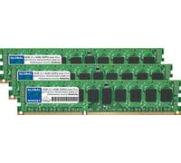 12GB (3 x 4GB) DDR3 800/1066/1333MHz 240-PIN ECC REGISTERED DIMM (RDIMM) MEMORY RAM KIT COMPATIBLE WITH SERVERS/WORKSTATIONS/MOTHERBOARDS (*NOT FOR PCs*) (6 RANK KIT NON-CHIPKILL)