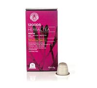 12Gods Minthi Herbal Tea Blend | Mint, Mallow, Mistletoe, Fennel Mix (Pack of 2) | 20 Pods Compatible with Nespresso® Machines | Caffeine-Free, No Artificial Dye