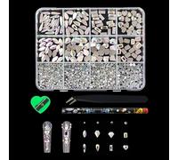 12Grid Resin Flat Bottom Bead Crystal Ball for Nails Art Irregular Shape Manicure Decors Accessories Resin Unguis Art Beads