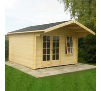 12Gx10 Shire Glenmore Log Cabin 28mm to 70mm Logs - 70mm logs