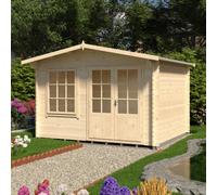 Shire Hale 3.6m x 3m Log Cabin Summerhouse (28mm)