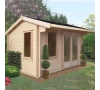 12Gx10 Shire Marlborough Log Cabin - 34mm Logs