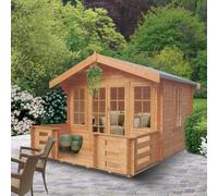 12Gx16 Shire Grizedale Log Cabin 28mm to 70mm Logs - 70mm logs