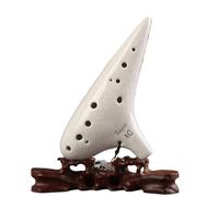 12hole Professional Performance Type White Crack Ocarina Four Piece Set(Treble F SF)