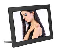 12in Digital Picture Frame, Smart Photo Frame HD1280x800 Resolution Support MP3/MP4/Image Play Button and Infrared Remote Control (White)(UK) Double the comfort