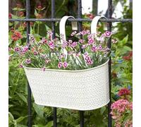 12in Fence & Balcony Hanging Planter - Aztec - Ivory