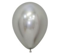 (12in, Silver) Amscan Sempertex Reflex Latex Balloons (Pack of 50)