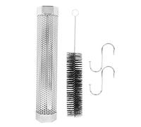 12in Stainless Steel BBQ Smoked Pipe Hexagonal BBQ Smoked Tube with Brush Hook