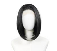 12Inch Bob Synthetic Hair,Short Straight Soft 13x4 HD Lace Front Hairs for Women,150 Density Fluffy and Natural(SLY028BD)