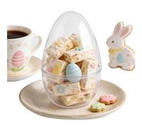 12inch Clear Easter Eggs Plastic Fillable for Egg Hunt Giant Jumbo Clear Easter Eggs Basket Stuffers Party Supplies Holiday Decoration