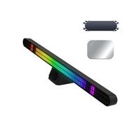 12Inch Double Row RGB Pick Up LED Bar, Rechargeable Magnetic Music Rhythm Light, Car Atmosphere Lighting
