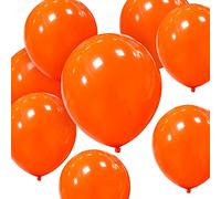 12inch Orange Party Balloons 50 pack, Strong Thicken Latex Balloons Round Helium Balloon for Birthday Kids Party Weddings Baby Shower Halloween Decorations Supplies (Orange Balloons, 50 PCS 12 inch)