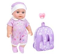 12Inch Reborns Dolls Set With Backpack And Accessories For Children Early Education And Girl Comforting Parenting Toy Realistic Baby Dolls