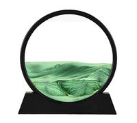 12inch Sea Sandscape in Motion Display Flowing Sand Frame Flowing Relaxing Desktop Home Office Work Decor Home Decorations for Living Room