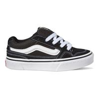(12K UK, Black/White) Vans Kids Boys Girls Caldrone Canvas Low Rise Trainers Sneakers Shoes