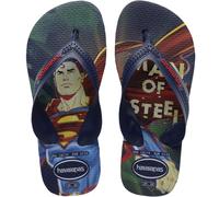 (12K UK, Blue/Navy) Havaianas Boys Kids Max Herois Summer Beach Holiday Sandals Flip Flops