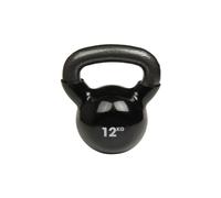 12kg Cast Iron Kettlebell Black Fitness Mad Black One Size