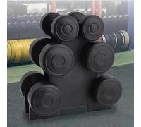 12KG Dumbbell Weight Set with Stand | Pair of 1KG 2KG 3KG Neoprene Hand Weights | Home Gym Fitness Equipment for Strength Training & Exercise (12, kg)