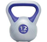 12KG Vinyl Gripped Kettlebell - Podwer Coated Cast Iron - Kettle Bell Swing