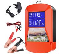 12KV 3J LED Electric Fence Charger, 24KM, Waterproof | 3J pulse energy, LED display, waterproof, covers 24KM, for livestock, pets, poultry, pastures, gardens, ranches