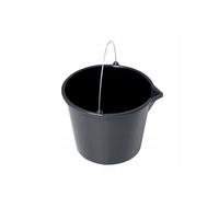(12L, 3) Plastic Bucket Black Heavy Duty Standard Builders Equestrian Various sizes