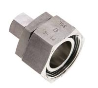 12L & 35L Stainless Steel Straight Cutting Fitting with Swivel 160 bar FKM O-ring Sealing Cone ISO 8434-1
