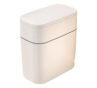 12L Bathroom Trash Can Push Top Waste Bin For Kitchen Bedroom Office For Efficient Storage And Cleanliness Easy Open Dog Proof Waste Basket
