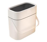 12L Bathroom Trash Can Push Top Waste Bin For Kitchen Bedroom Office For Efficient Storage And Cleanliness Easy Open Dog Proof Waste Basket