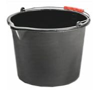 12L Black Bucket - versatile and durable container suitable for a wide range of household, gardening, and industrial applications.