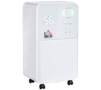 HOMCOM 2L Portable Quiet Dehumidifier, White