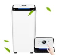 12L/Day Dehumidifier, Basement Industrial Dehumidifier (20-80㎡), 2.5L Water Tank, Timable, with Drying/Air Purification Mode, Continuous Drainage