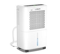 12L/Day Dehumidifier, Dehumidifiers for Home, Quiet & Energy-Efficient Portable Design, 3 Smart Modes, Continuous Drain Hose, 24H Timer, Dehumidifier for Bedrooms, Bathrooms, Basements