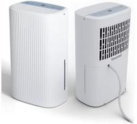 12L/Day Dehumidifier with Laundry Drying Mode for Home with Automatic Humidity Sensor & Display 24 Hour Timer Sleeping Mode Continuous Drainage for Damp, Mould Condensation for Bedroom Bathroom Garage