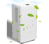 12L/Day Dehumidifiers for Home, Low Energy Dehumidifier with Digital Humidity Display, 24H Timer, 2.5L Water Tank, Quiet Operation Dehumidifiers for Drying Clothes, Ideal for Office, Bedroom, Basement