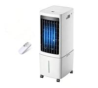 12L Evaporative Air Conditioning Fan, 3 Wind Speeds, Mobile Portable Air Cooler with Rolling Wheels, 6 Ice Packs, 12H Timer & Remote Control for Indoor Space Cooling