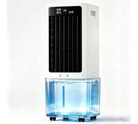 12L Evaporative Cooling Fan Evaporative Air Cooler with Remote & 2 Ice Packs, 3 Speeds, 12H Timer for House Patio Garage Restaurant Outdoor