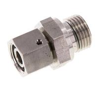 12L & G1/2'' Stainless Steel Straight Swivel with Male Threads 315 bar FKM O-ring Sealing Cone Adjustable ISO 8434-1