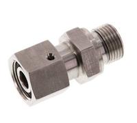 12L & G3/8'' Stainless Steel Straight Swivel with Male Threads 315 bar FKM O-ring Sealing Cone Adjustable ISO 8434-1