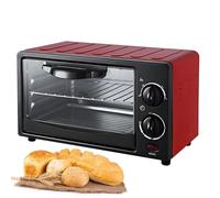 12L Intelligent Electric Oven - Countertop Convection Toaster, Multifunctional Breakfast Machine with 0-230℃ Adjustable Temperature for Home & Restaurants red