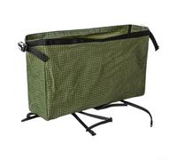 12L Large Capacity Backpack 42cm Lightweight Design | for durable nylon fabric, weighs only 132g, reduces load, ideal for long hikes, black or army green(Green)