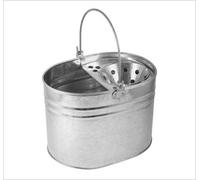 12L Litre Galvanised Metal Mop Bucket Large Industrial Heavy Duty Strong Cleaning