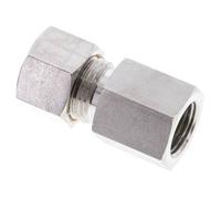 12L & M16x1.5 Stainless Steel Straight Compression Fitting with Female Threads 315 bar ISO 8434-1