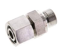 12L & M16x1.5 Stainless Steel Straight Swivel with Male Threads 315 bar FKM O-ring Sealing Cone Adjustable ISO 8434-1