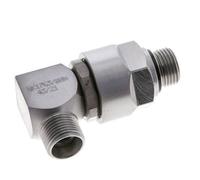12L & M18x1.5 Zink plated Steel Elbow Ball-Guided Swivel Joint Cutting Fitting with Male Threads DN 10315 bar NBR ISO 8434-1