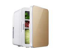 12L Mini Fridge Freezer For Skincare Food Heater Beverage Cooler Table Top Mini Refrigerator Portable Electric Coolbox Low Operating Noise For Skincare & Cosmetics, Wines And Beverages AC+DC Power ( C