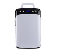 12L Mini Fridge Freezer Portable Small Refrigerator With LED Display Temperature Control Electric Reefer With Cooling And Heat Function For Travel, Car, Bedroom, Office AC+DC Power ( Color : No temper