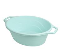 12L Oval Laundry Bowl with Handles - Durable Plastic Multi-Purpose Tub for Laundry, Storage, Cleaning & Household Use - Compact & Lightweight, Available in 5 Colors (Mint)