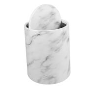 12L Plastic Trash Can with Rotating Lid Double Layer Waste Bin for Bathroom Kitchen Bedroom & Office & Space Saving Design