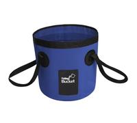 12L Portable Folding Water Bucket, Folding Bucket Camping Storage Container, Foldable Bucket, Storage Container for Washing Hiking Shoes with the Wake (Dark Blue)